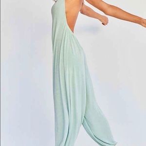 Mint Green high neck backless bodysuit